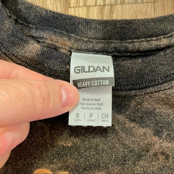 Reverse dyed Frida Kahlo dia de los muertos youth tshirt S sugar skull - Picture 4 of 6